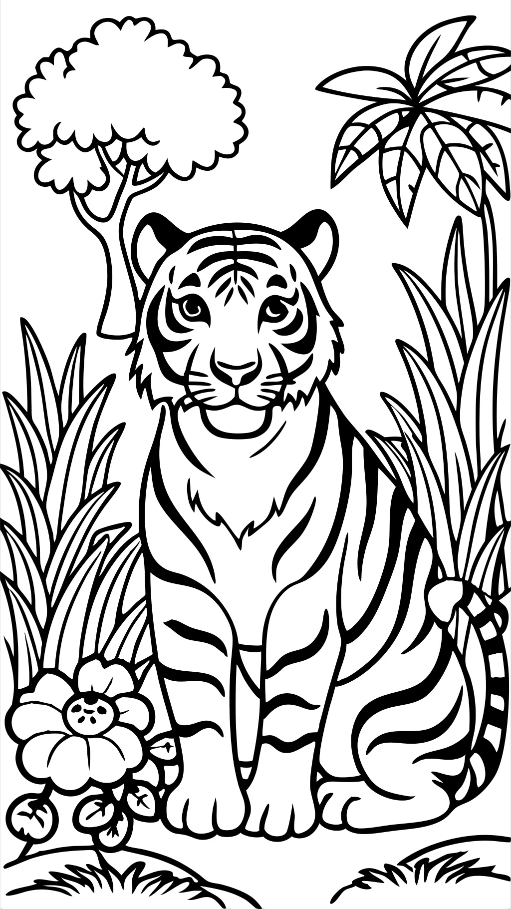 free coloring pages tiger